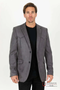Mens Slate Gray Suede Western Yoke Two-Button Blazer – BLZ9445