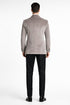 Men's Platinum Velvet Dinner Jacket with Satin Shawl Lapel | Formal Wedding Prom Blazer