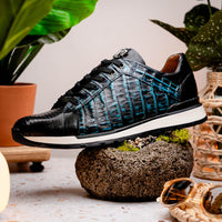 Marco_Di_Milano Portici - Navy & Black Leather Dress Shoe