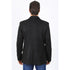 Mens Double Button Faux Suede Black Blazer