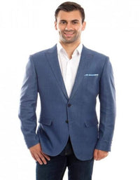 Linen Suit - Mens Summer Suits in Blue - Beach Wedding