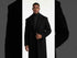 Mens Black full length wool overcoat -Full length Mens Topcoat - Full length coat