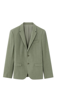 Slim Fit Bi-Stretch Suit Jacket - Light Green
