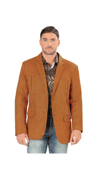 Montero Men's Plain Western Blazer – Slim Fit (ID 2184)