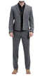 Men's Slate Western Suit 2-Piece - Cowboy Suit with Western Yoke & Pearl Snaps