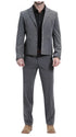 Men's Slate Western Suit 2-Piece - Cowboy Suit with Western Yoke & Pearl Snaps