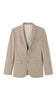 Slim Fit Bi-Stretch Suit Jacket - Dark Beige
