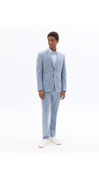Slim Fit Bi-Stretch Chambray Suit Jacket