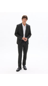 Slim Bi-Stretch Suit Jacket - Dark Grey