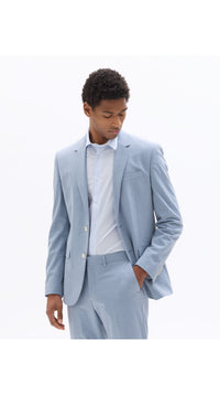 Slim Fit Bi-Stretch Chambray Suit Jacket