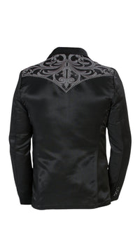 Montero Men's Embroidered Western Blazer – Slim Fit (ID 2178)