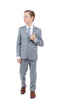 Perry Ellis Boys' Sharkskin 5-Piece Suit - Blue