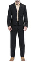 Men's Black Western Suit 2-Piece - Cowboy Suit with Western Yoke & Pearl Snaps