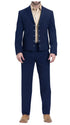 Men's Navy Western Suit 2-Piece - Cowboy Suit with Western Yoke & Pearl Snaps