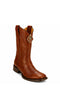 King Exotic Belmont Wide Square Boots- Brown