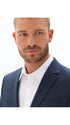 Slim Fit Bi-Stretch Suit Jacket - Navy Fant