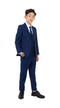 Perry Ellis Boy's 5-Piece Solid Suit - Cobalt