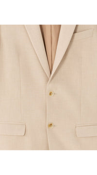 Men's Slim Fit Bi-Stretch Suit Jacket - Beige