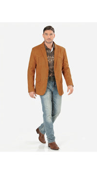 Montero Men's Plain Western Blazer – Slim Fit (ID 2184)