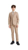 Stacy Adams Boy's 5-Piece Solid Suit - Mid Tan