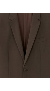 Slim Bi-Stretch Suit Jacket - Brown