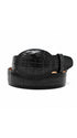 Los Altos Caiman Belly Belt- Black