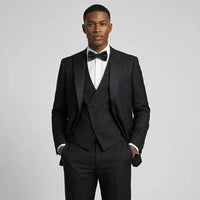 Bootcut wedding suit Black Peak Lapel Bootcut Tuxedo – Prom and Wedding