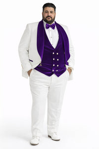 Purple Prom Suit - Purple Prom Outfit -White and Purple Prom Tuxedo