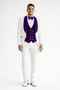 Purple Prom Suit - Purple Prom Outfit -White and Purple Prom Tuxedo