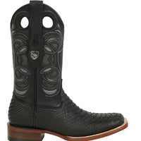 Python Snake Boots Mens Square Toe