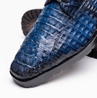 Marco Di Milano Ragusa: Stained Navy Leather Shoe