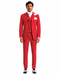 Light Red and White Pinstripe - Gangster 1920s Pinstripe Suit - Mens Fashion Suit