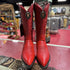 Men's Los Altos Boots Smooth Ostrich Red Cowboy Boots J-Toe