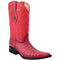 Mens White Diamond Boot Red Caiman Belly Cowboy Boots Pointed Toe