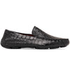 Marco Di Milano Remo Black Caiman Driving Shoes