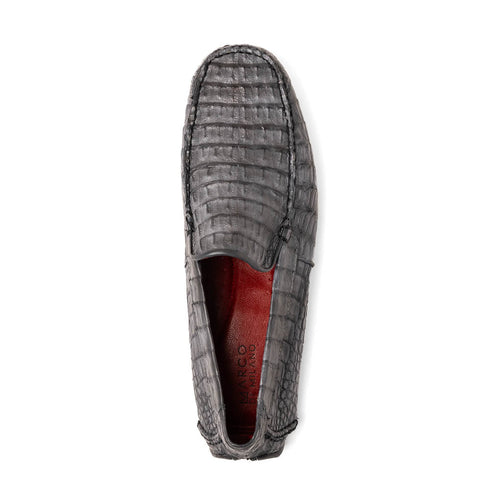 Marco Di Milano Remo Gray Caiman Crocodile Driving Shoes