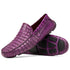 Marco Di Milano Remo Purple Caiman Crocodile Driving Shoes