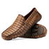 Marco Di Milano Remo Washed Brown Caiman Crocodile Driving Shoes