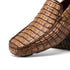 Marco Di Milano Remo Washed Brown Caiman Crocodile Driving Shoes