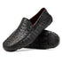 Marco Di Milano Remo Black Caiman Crocodile Driving Shoes