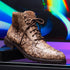 Marco Di Milano Renzo Stone Brown Leather Shoes