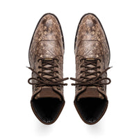 Marco Di Milano Renzo Stone Brown Leather Shoes