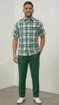 Mens 2 Piece Walking Suit - Classic Plaid