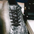 Zelli Rio Genuine Ostrich Quill Sneakers in Faded Black