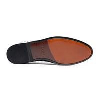 Zelli Riviera Woven Calfskin Tassel Loafers in Black