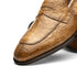 Zelli Roma Genuine Caiman Crocodile Penny Loafers in Taupe