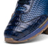 Marco Di Milano Roma Navy Genuine Caiman Crocodile / Woven Leather Fashion Sneakers