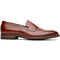 Zelli Roma Hand-Burnished Calfskin Penny Loafers in Cognac