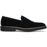 Zelli Roma Versatile Italian Suede Penny Loafers in Black
