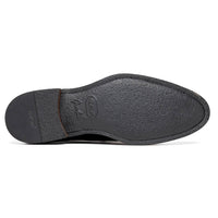 Zelli Roma Hand-Burnished Calfskin Penny Loafers in Black